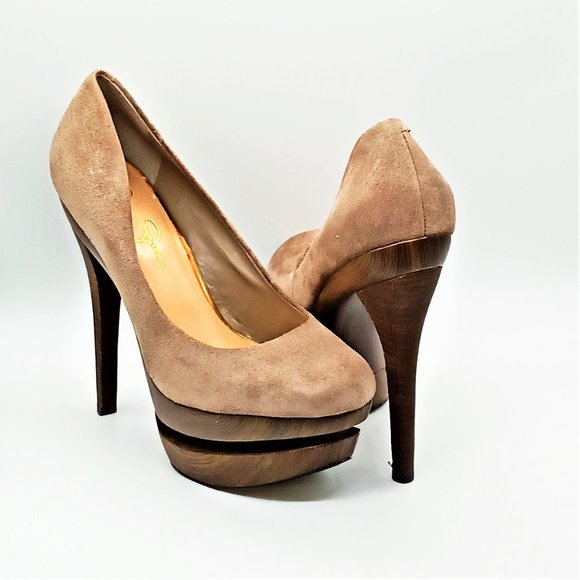 Jessica Simpson Shoes - Jessica Simpson "JP-Colie" Round toe Suede Heel